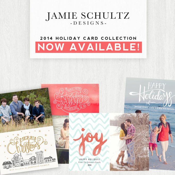 2014 Holiday Card Template Collection by Jamie Schultz Designs