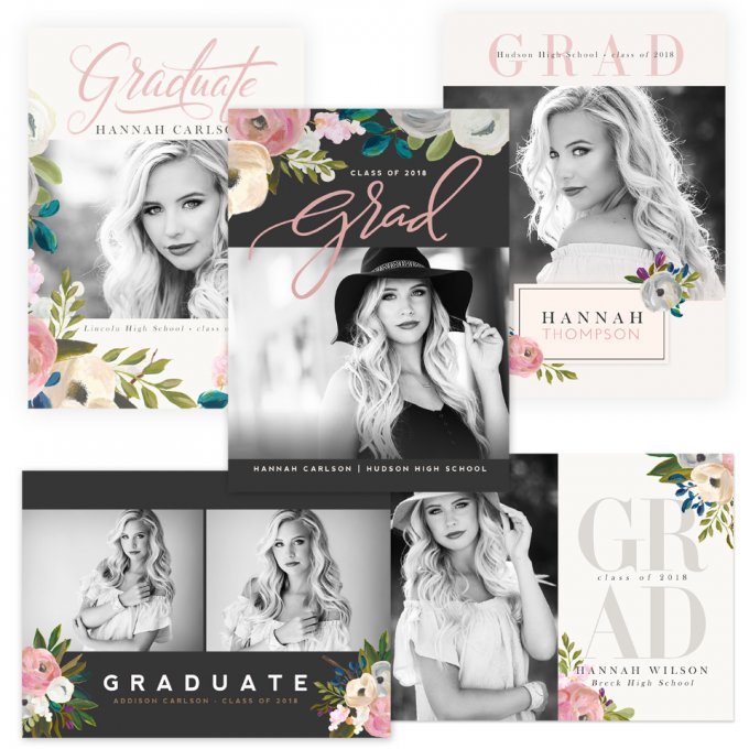 Bohemian Bloom Graduation Cards