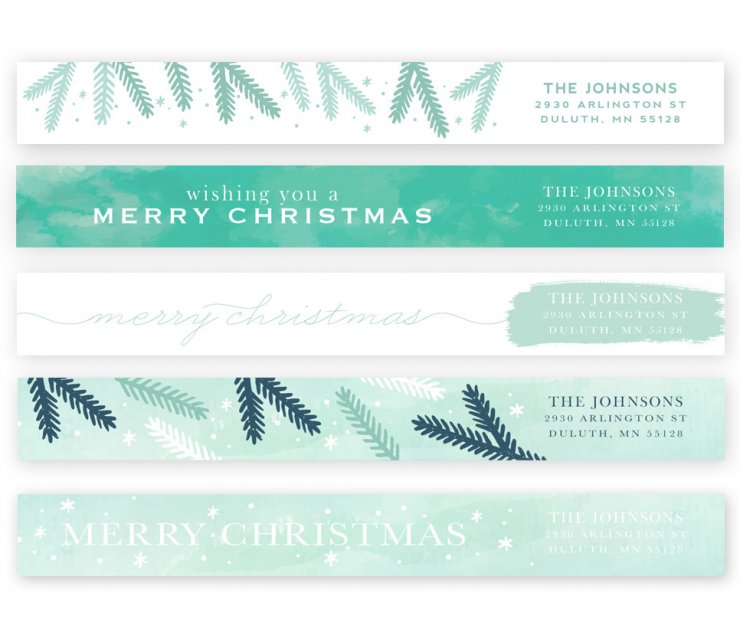 Christmas Blessings Address Labels