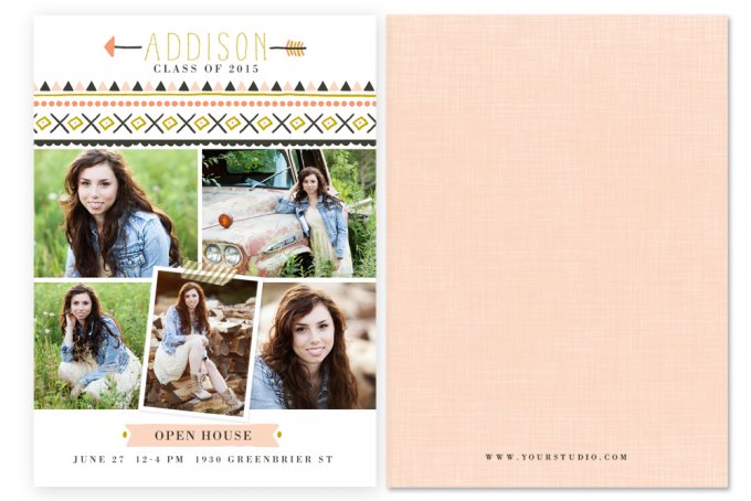 Senior Chic Grad Cards by Jamie Schultz Designs