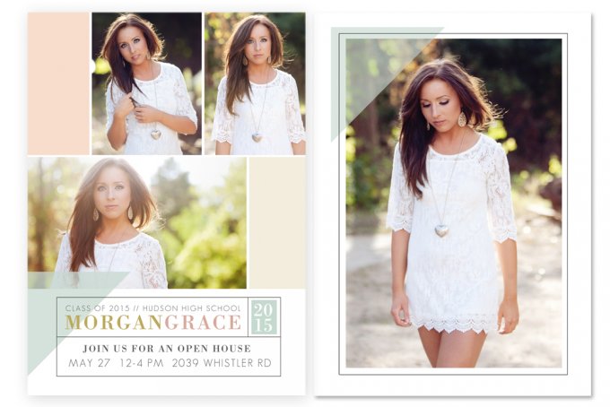 Senior Chic Grad Cards by Jamie Schultz Designs