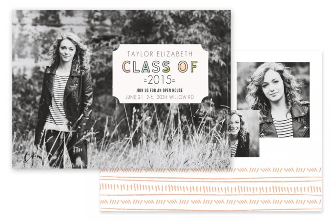 Senior Chic Grad Cards by Jamie Schultz Designs