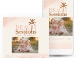 Watercolor Beach Session Marketing Board